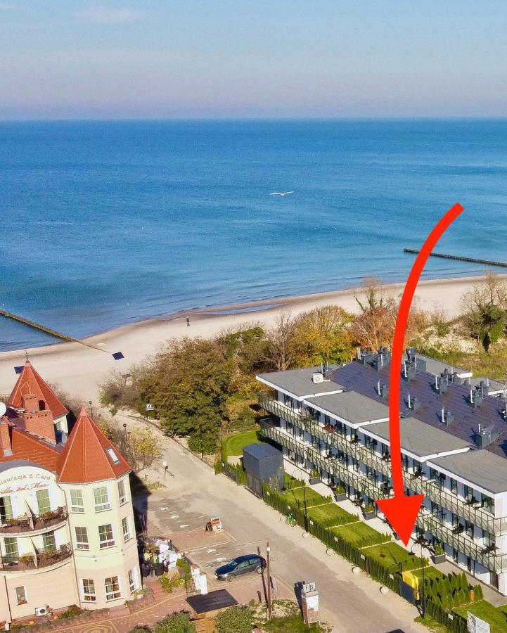 Przy Plazy - Z Prywatnym Ogrodkiem Rezydencja Niechorze Apartment Luaran gambar